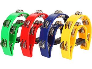 EOEXN Lot de 4 Tambourins Demi-Lune pour