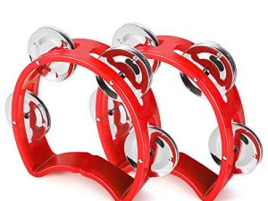 Flexzion Tambourin Hand Bell Percussion Instruments de