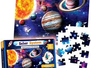 Puzzles pour enfants de l'espace du système