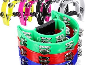 7 Pièces Tambourin à Double Rangée Demi-Lune
