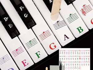 Autocollants amovibles pour clavier de piano pour