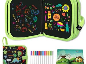 Ccinnoe Livre de griffonnages effaçable pour enfants