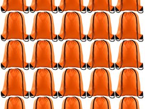 KUUQA 25 Pcs Orange Cordon Sac À
