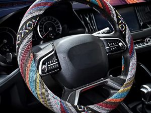 Valleycomfy Housses de volant en tissu pour