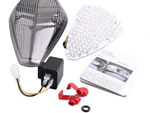 Luckmart Fumée Lentille Intégrée Moto LED Feu