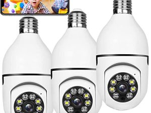 3pcs 1080P Light Bull b Caméras de