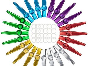 Foraineam Lot de 24 Kazoos en métal
