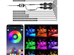 tTSAVS Kit de 12 bandes lumineuses LED