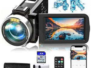 Hojocojo Caméra vidéo 4K