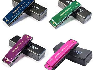 YOKSAS 4PCS Harmonicas Key of C 10