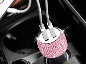 Chargeur de voiture double USB Bling Bling