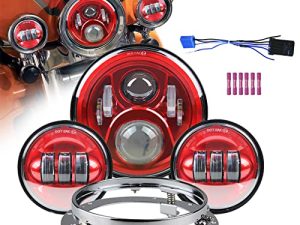 Projecteur de phare LED de moto 7"