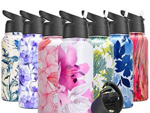 THILY Bouteille d'eau de sport en acier