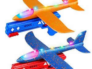 FunMas Lot de 2 jouets lanceur d'avion