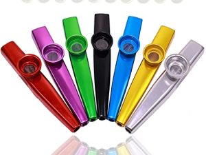 Fartime 7 pièces Kazoos en métal avec