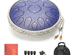 Bleu 15 notes 14 pouces tambour de