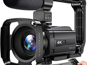 Caméra vidéo 4K Caméscope 48MP UHD WiFi