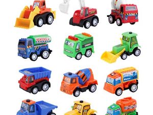 12 Packs Jouet de Construction Pull Back