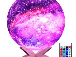 HYODREAM Lampe Lune 3D Enfants Veilleuse Galaxie