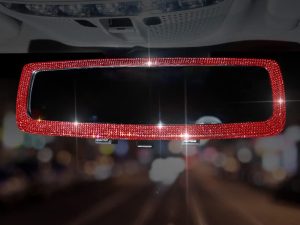 Rétroviseur de voiture avec strass Bling