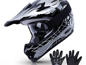 TCT-MT Casque ATV + Lunettes + Gants