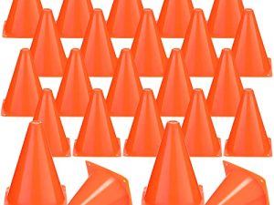 40 Pièces Cône de Football Orange en