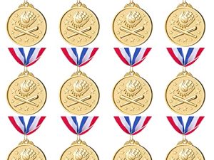 Abaokai 12 pièces médailles d'or pour les
