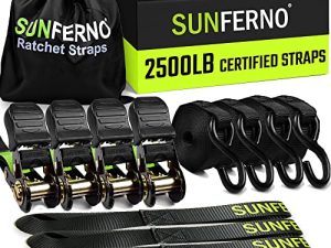 Sunferno Sangles à cliquet d'arrimage 2500 lb