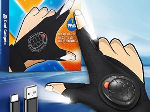 Gants de lampe de poche étanches rechargeables