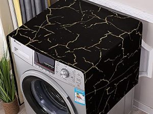 Motif marbre noir pour machine à laver