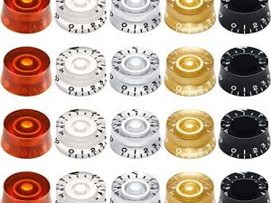 20 Pièces Boutons de Guitare Électrique Haut-de-Forme