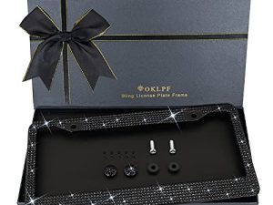 Cadre de plaque d'immatriculation Bling pour femme