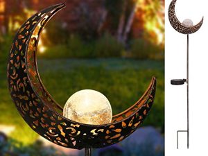 HOMEIMPRO Lampes solaires de jardin en métal