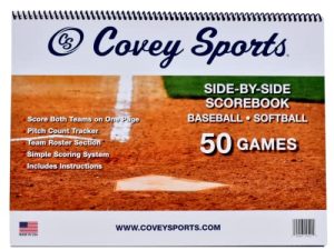 Covey Baseball Softball Scorebook Side by Side