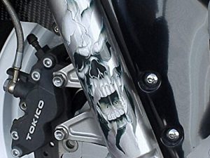 i5 Fork Skull Autocollants pour Harley Davidson