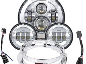 TRUCKMALL 7 Pouces Phare LED Antibrouillard Feux
