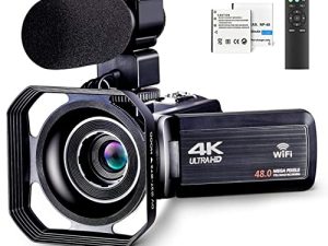 OIEXI Caméra vidéo 4k Caméscope pour YouTube