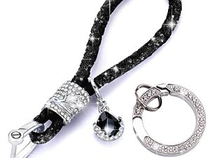 Porte-clés de voiture en cristal pour femmes