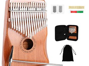 Ladyacces Kalimba Pouce Piano 17 Touches Portable