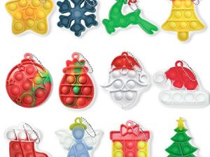 Noël Mini Push Pop Bubble Fidget Toy
