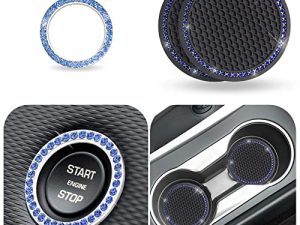 EcoNour Car Cup Coasters Noir (lot de