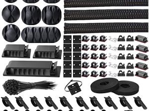 192 PCS Kit de gestion de câbles