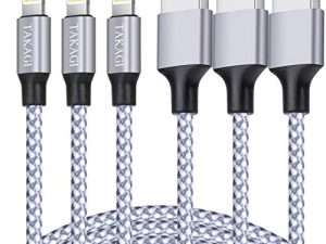 TAKAGI Lot de 3 câbles Lightning 1