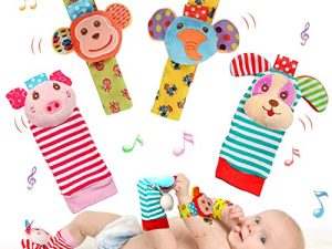 SSK Doux Bébé Poignet Hochet Pied Finder
