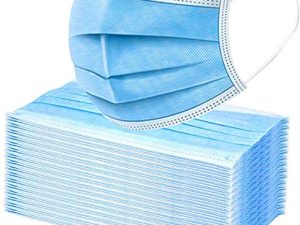 [Lot de 100] Masque facial bleu jetable