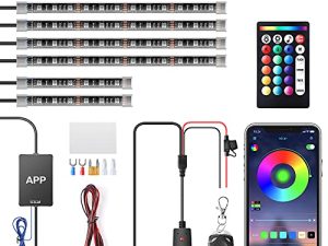 icicar 8 pcs Moto LED Lumières App
