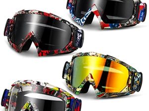 Tallew 4 Paires Lunettes de Dirt Bike