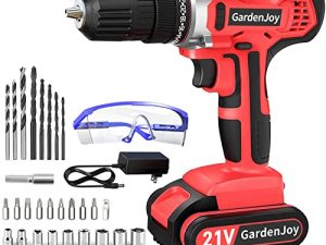 GardenJoy Ensemble de perceuse électrique sans fil