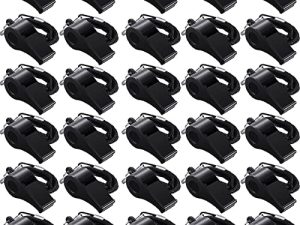 Frienda 100 Pièces Lanière Noire Sifflets en