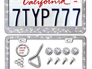 Newzon Bling Cadres de plaque d'immatriculation pour